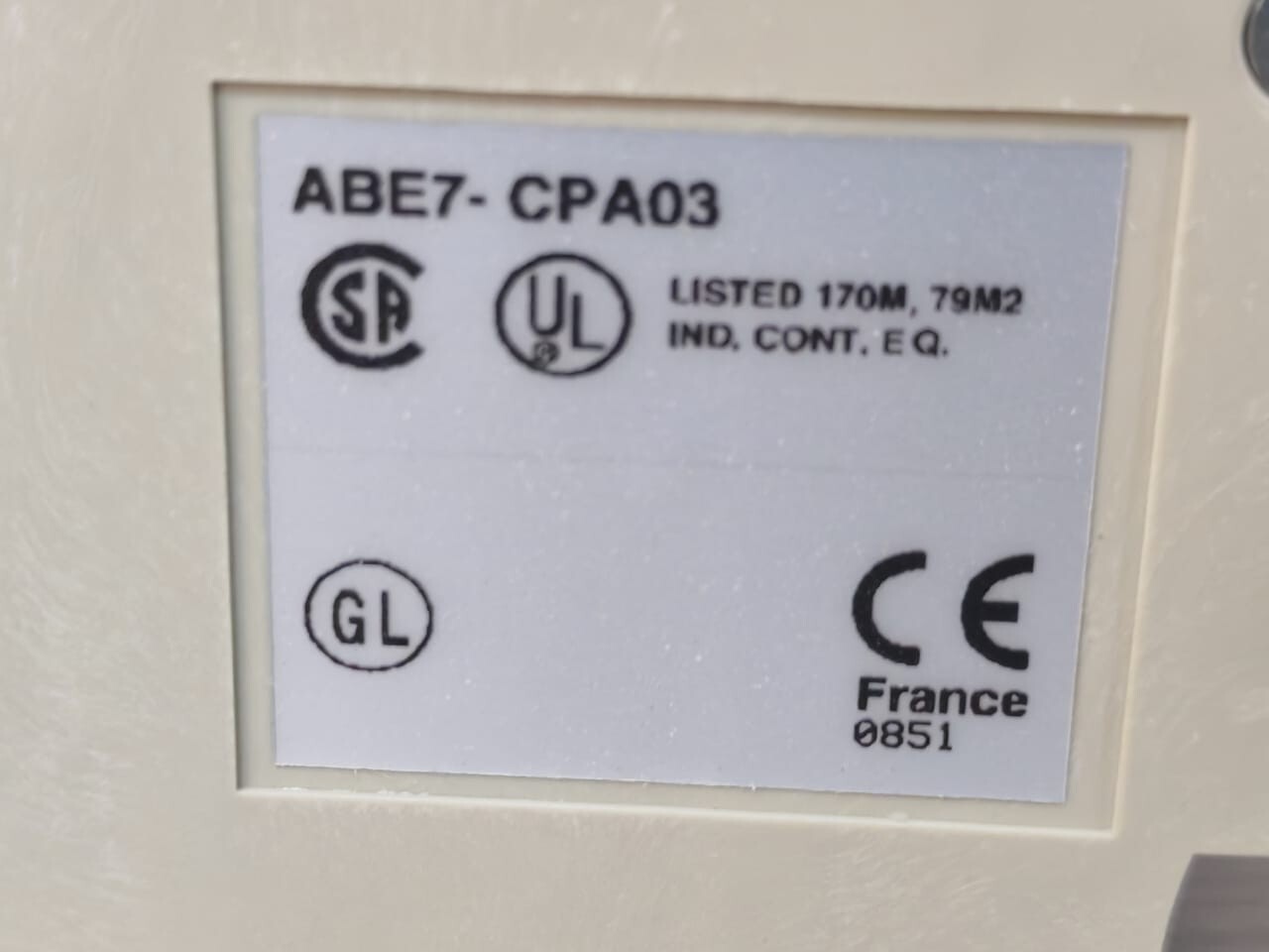 Schneider Electric CPA03 Telemecanique ABE7 CPA03 Modicon Base 8 Analog Chanel 4