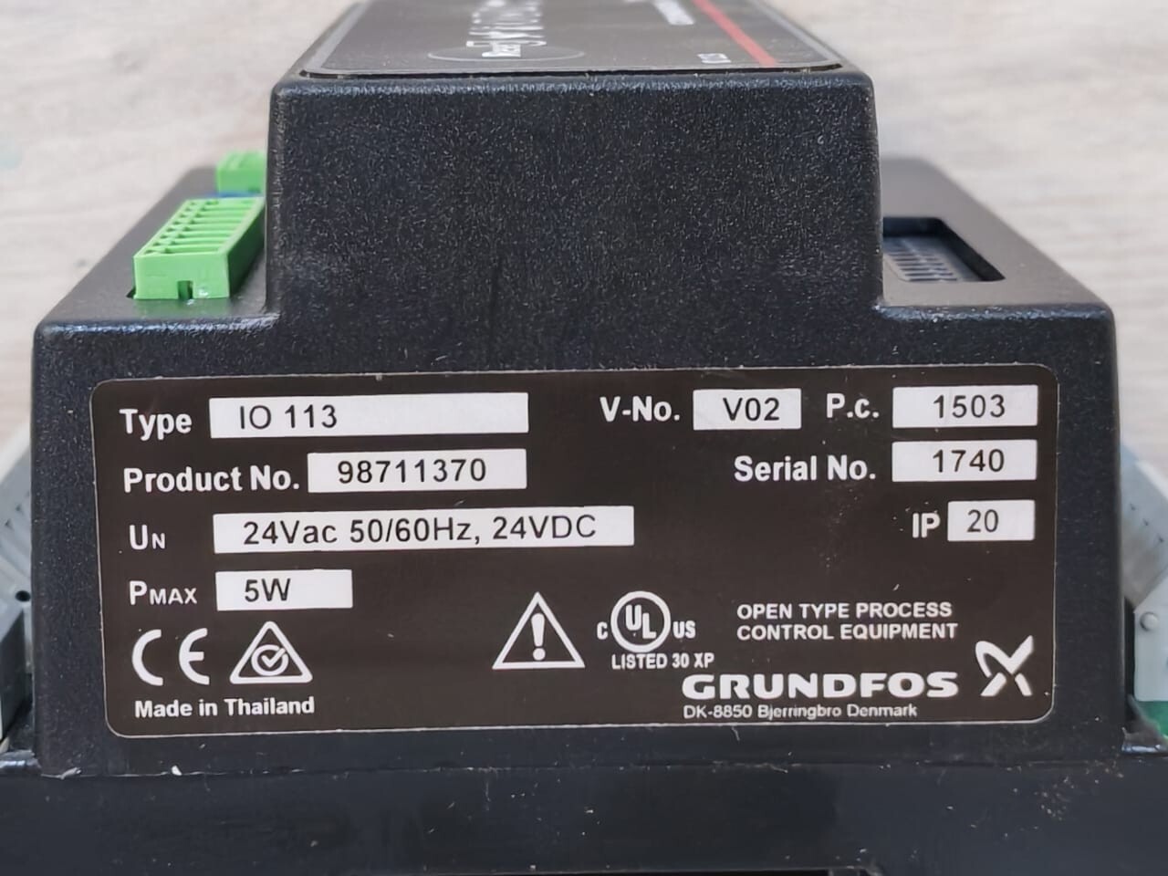 Grundfos 98711370 Grundfos IO 113 Input Module 98711370 3