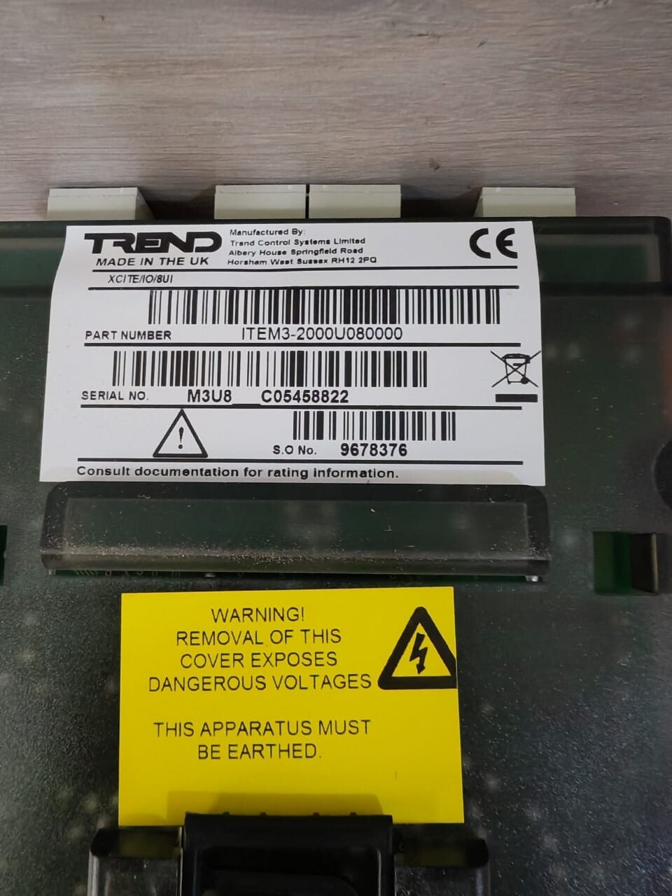 Trend IO/8UI TREND XCITE IO/8UI Controller ITEM3-2000U080000 7