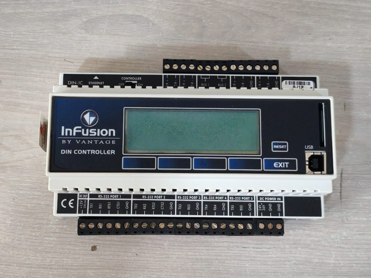 VANTAGE CONTROLS VANTAGE VANTAGE CONTROLS DIN -IC DIN INFUSION CONTROLLER WITH SD CARD 10