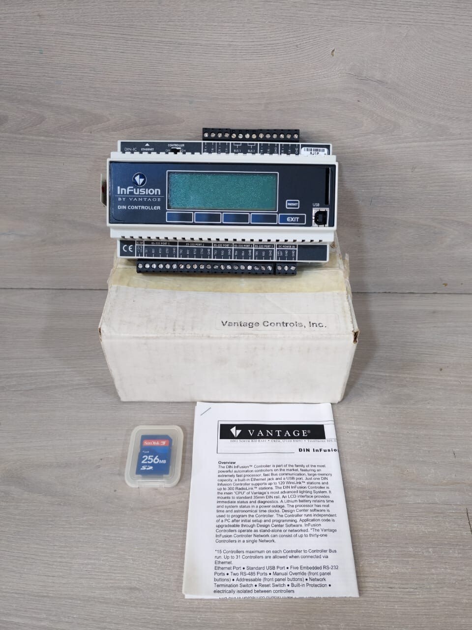 VANTAGE CONTROLS DIN -IC DIN INFUSION CONTROLLER WITH SD CARD