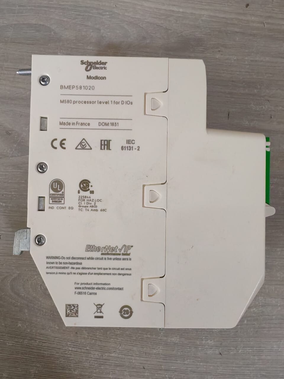 Schneider Electric BMEP581020 SCHNEIDER ELECTRIC MODICON BMEP581020 M580 PROCESSOR LEVEL 1 FOR DIOs 7
