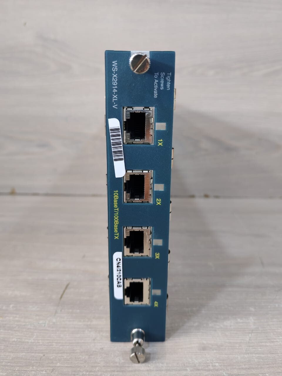 Cisco X2914-XL-V CISCO SYSTEMS WS-X2914-XL-V P/N 73-3398-11 REV.A0 10BASET/100BASETX PORT MODULE 2