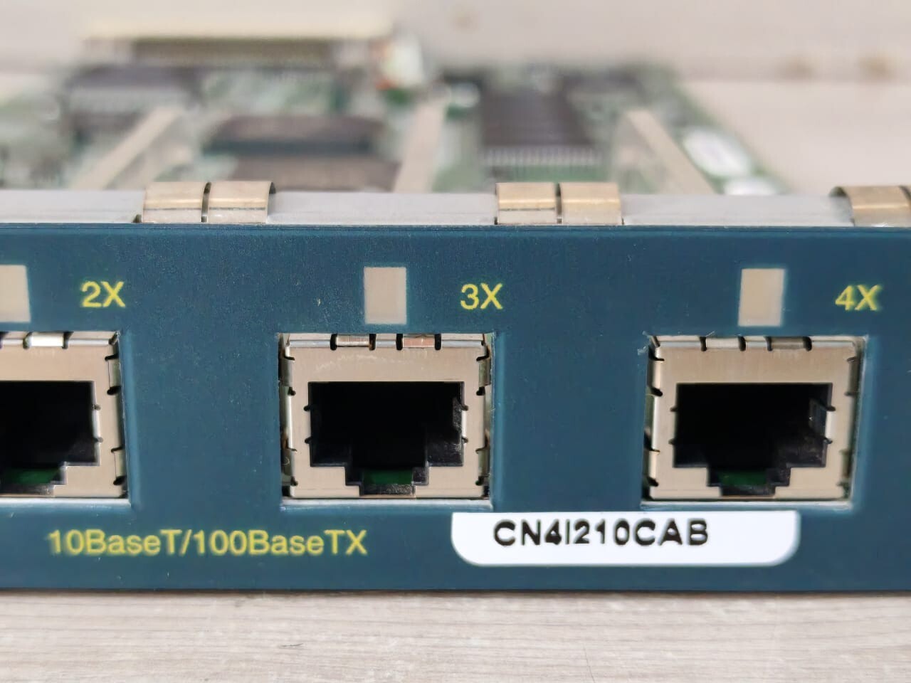 Cisco X2914-XL-V CISCO SYSTEMS WS-X2914-XL-V P/N 73-3398-11 REV.A0 10BASET/100BASETX PORT MODULE 6