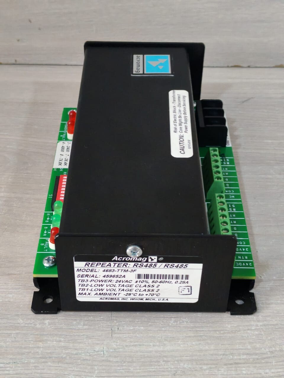 Acromag RS485 ACROMAG 4683-TTM-3F RS485 / RS485 BUS REPEATER 24VAC 10