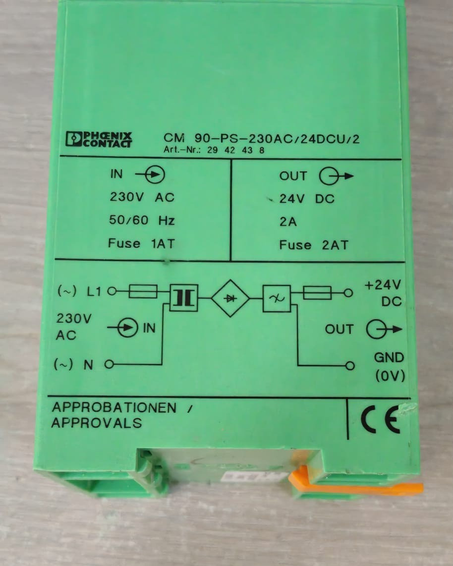 Phoenix Contact CM90-PS-230AC/24DCU/2 PHOENIX CONTACT CM90-PS-230AC/24DCU/2 2942438 POWER SUPPLY 4