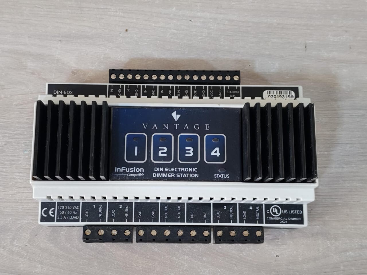 VANTAGE CONTROLS DIN-EDS VANTAGE CONTROLS DIN-EDS DIN ELECTRONIC DIMMER STATION 5