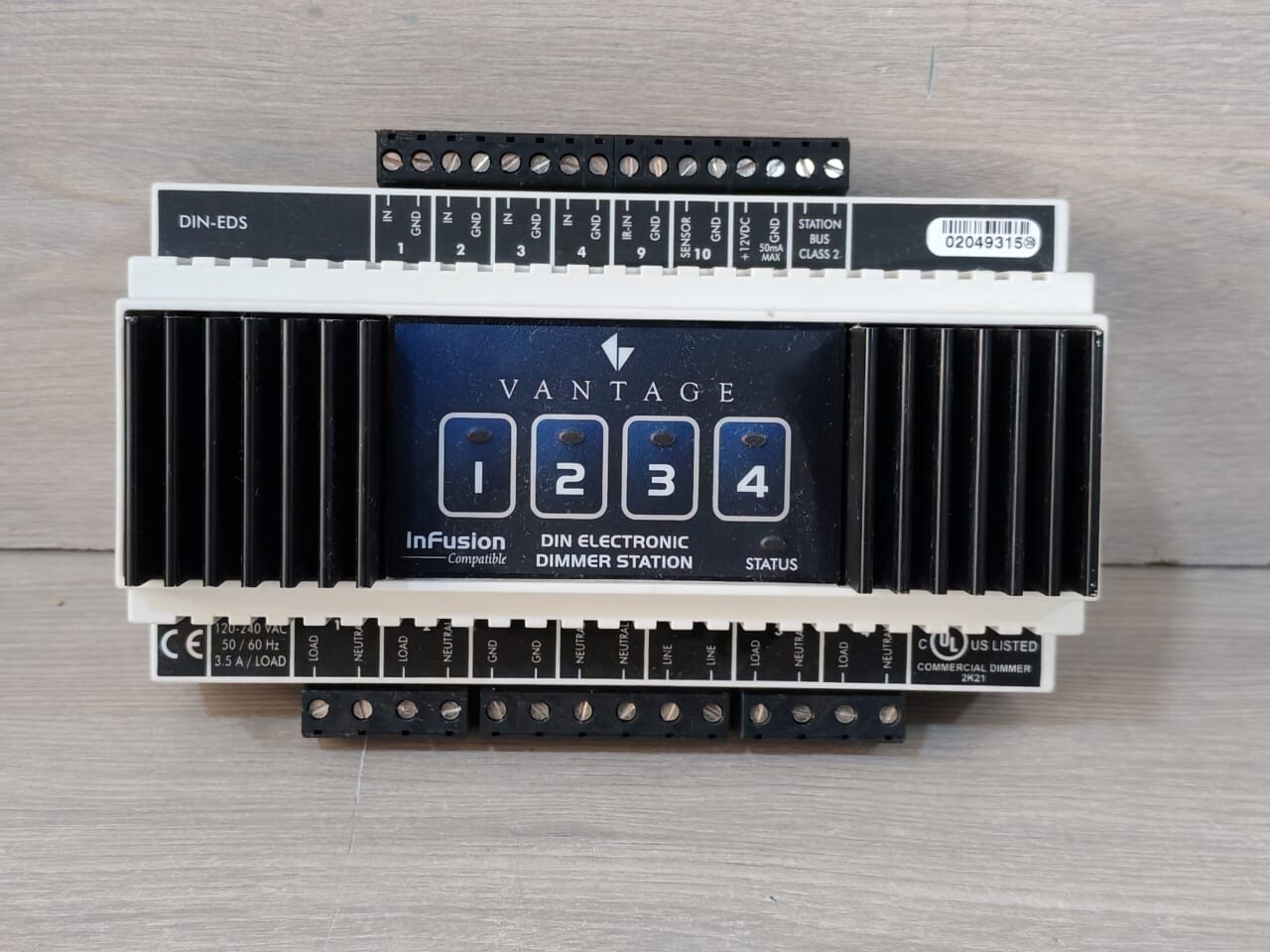 VANTAGE CONTROLS DIN-EDS DIN ELECTRONIC DIMMER STATION