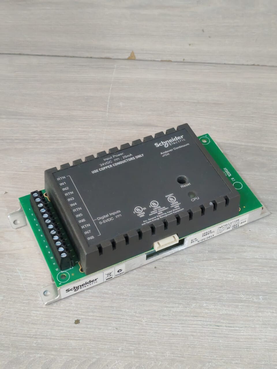 Schneider Electric XPDI8 SCHNEIDER ELECTRIC XPDI8 ANDOVER CONTINUUM EXPANSION MODULE 24VDC 4