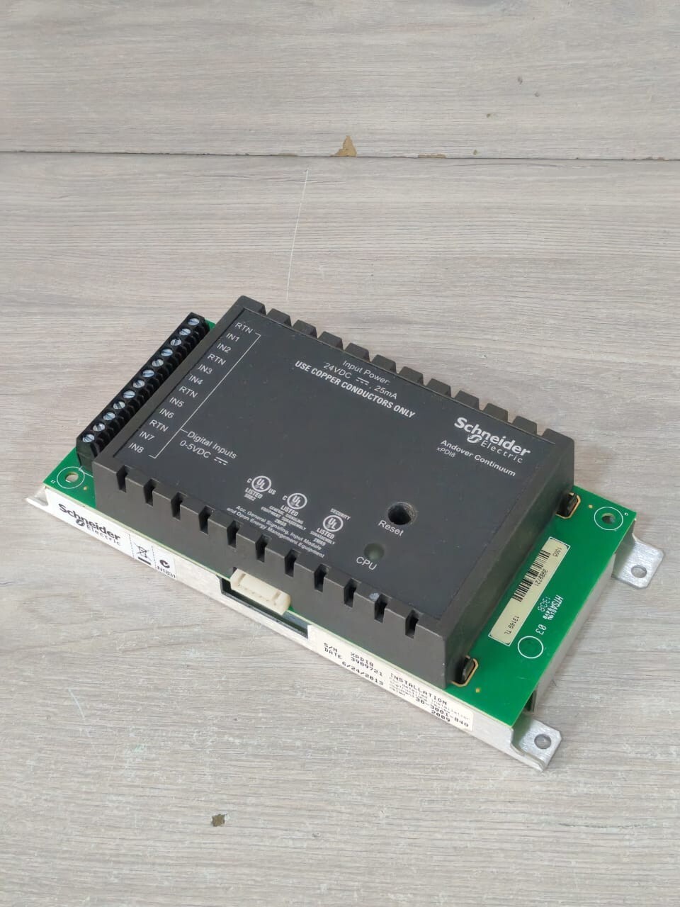 Schneider Electric XPDI8 SCHNEIDER ELECTRIC XPDI8 ANDOVER CONTINUUM EXPANSION MODULE 24VDC 5