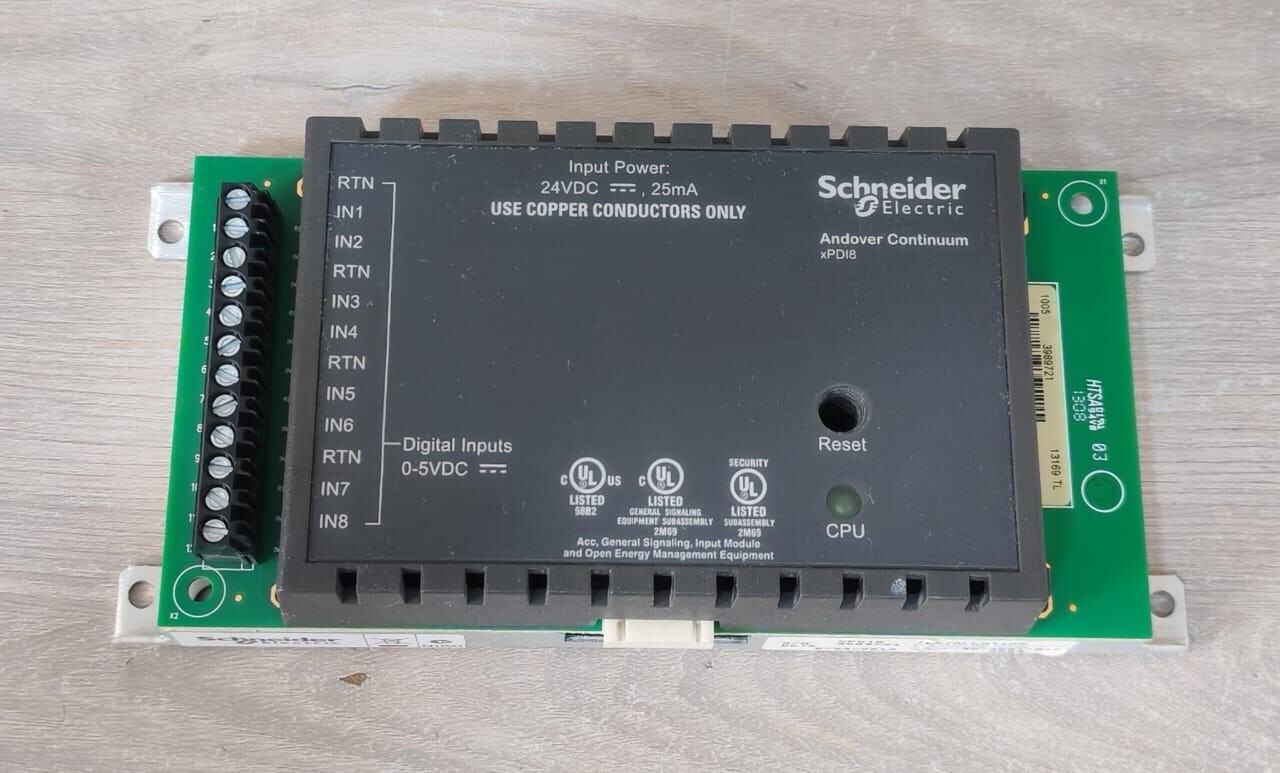 Schneider Electric XPDI8 SCHNEIDER ELECTRIC XPDI8 ANDOVER CONTINUUM EXPANSION MODULE 24VDC 8