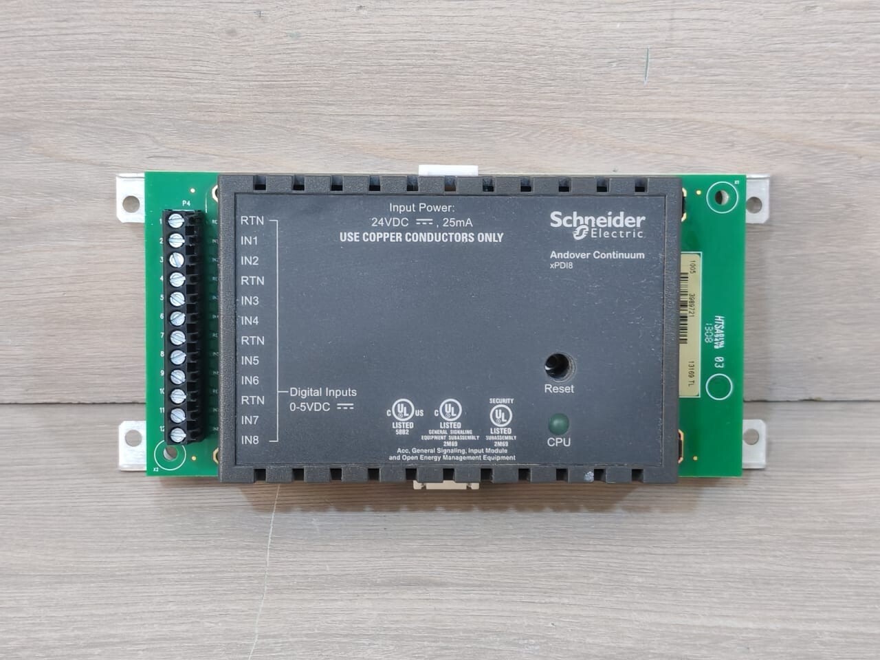 SCHNEIDER ELECTRIC XPDI8 ANDOVER CONTINUUM EXPANSION MODULE 24VDC