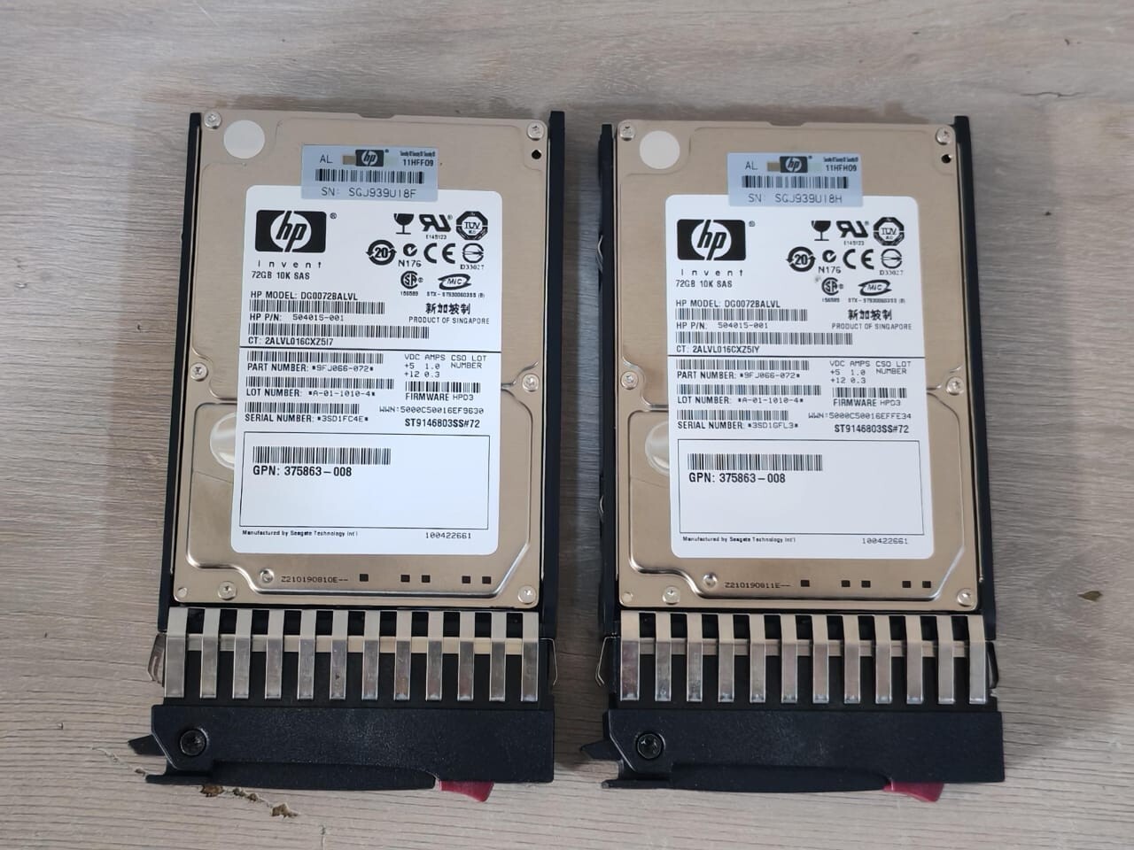 HP 504015-001 HP DG0072BALVL 504015-001 72GB 10K SAS DUAL PORT HARD DRIVE 5