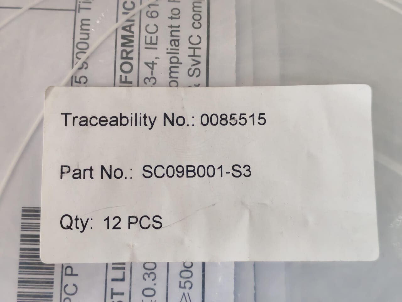 SC09B001-S3 SC09B001-S3 STANDARD SC/UPC P'TAIL 1M OS1/OS29/125 900UM TIGHT BUFFER 4