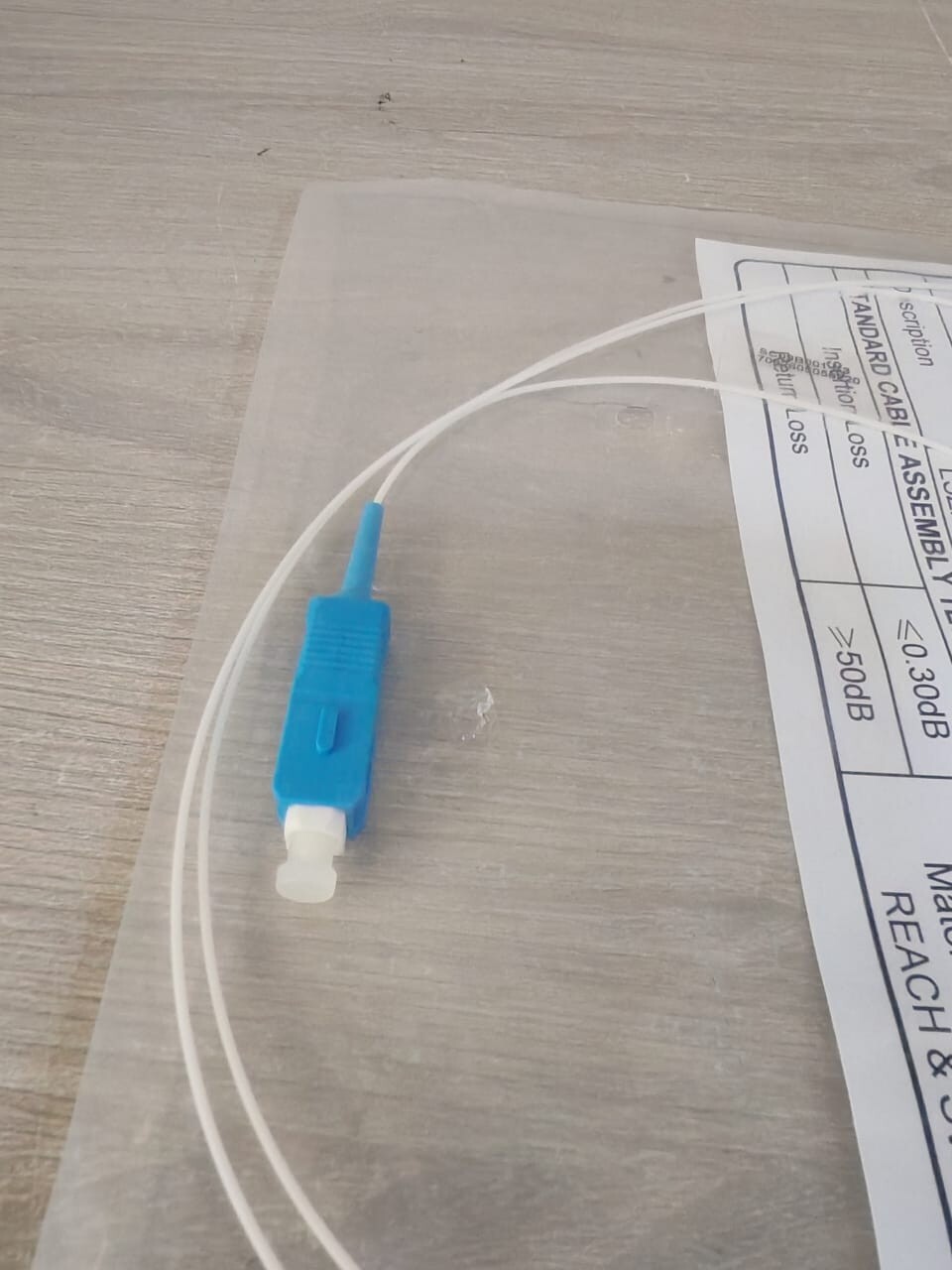 SC09B001-S3 SC09B001-S3 STANDARD SC/UPC P'TAIL 1M OS1/OS29/125 900UM TIGHT BUFFER 6