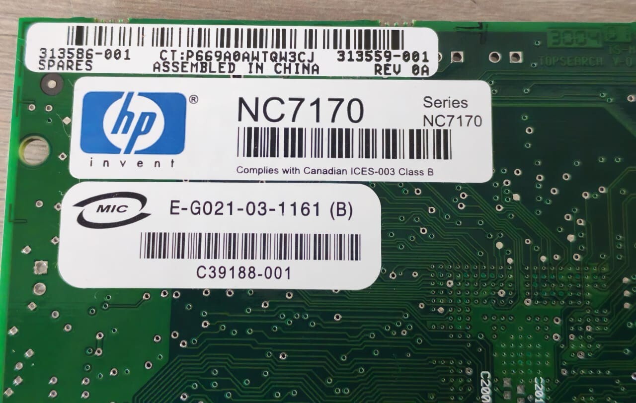 HP C39554-001 HP C39554-001 C23333-005 313559-001 REV A0 DUAL PORT 8
