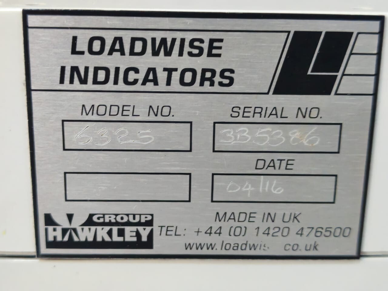 HAWKLEY HAWKLEY6325 HAWKLEY 6325 LOADWISE INDICATORS 8