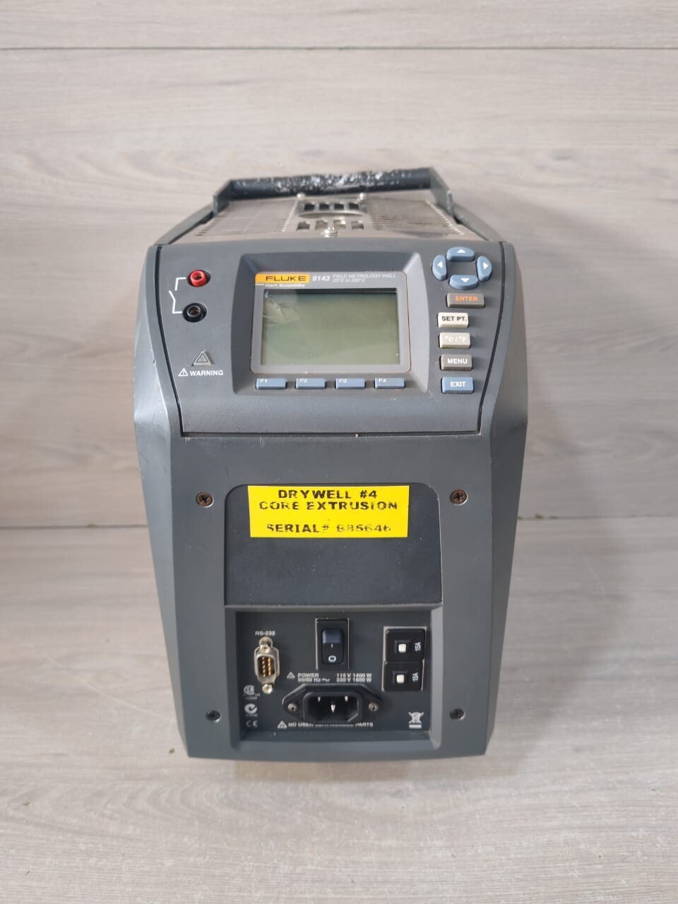 Fluke FLUKE-9143 FLUKE 9143 FIELD METROLOGY WELL 33°C TO 350°C 3