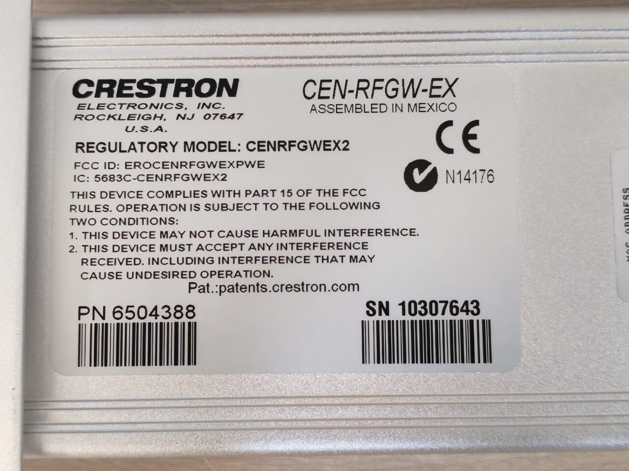 Creston CEN-RFGW-EX Creston CEN-RFGW-EX Wireless Gateways 4