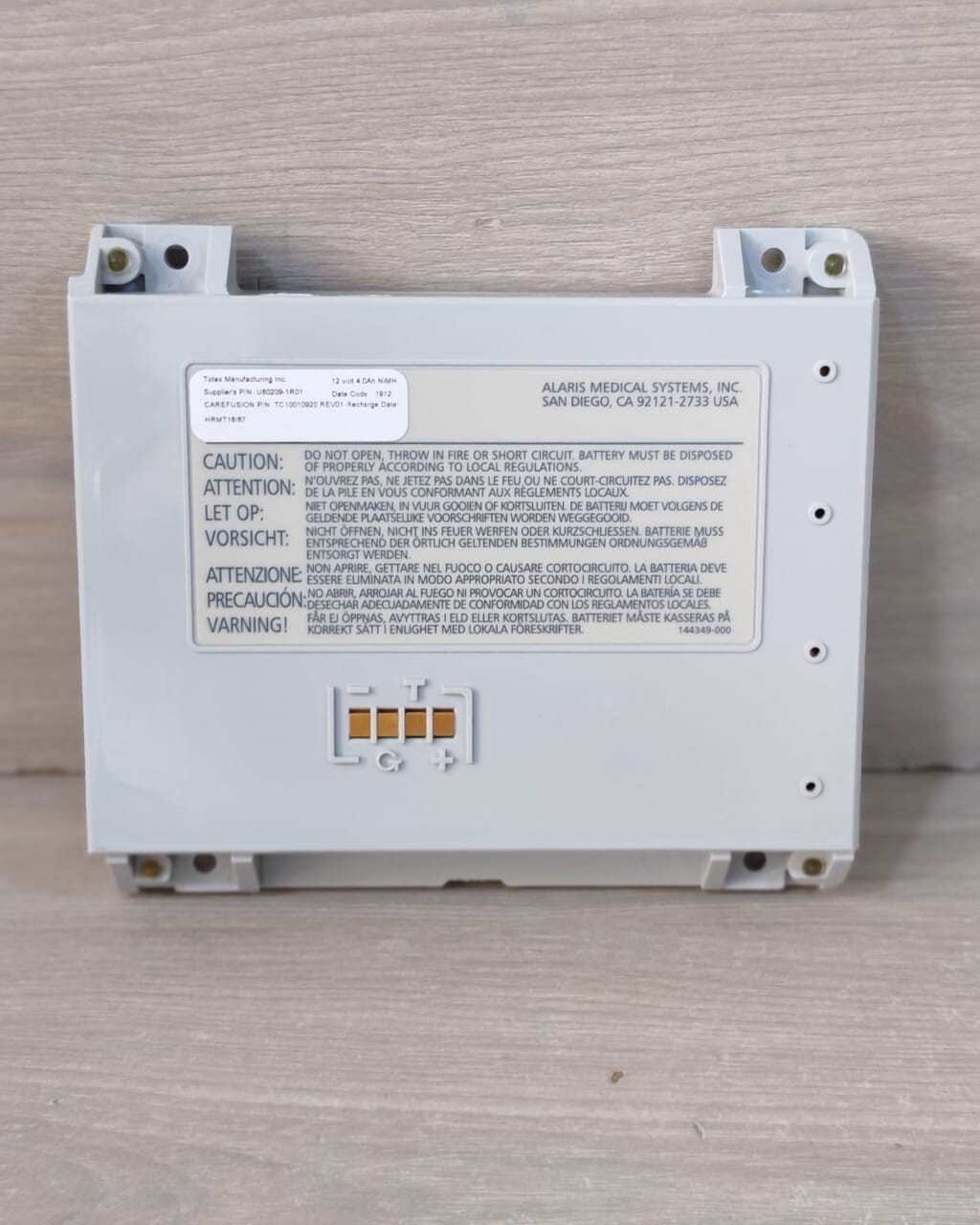 TOTEX TC10010920 REV.01 / U80209-1R01 BATTERY 12V 4.0Ah