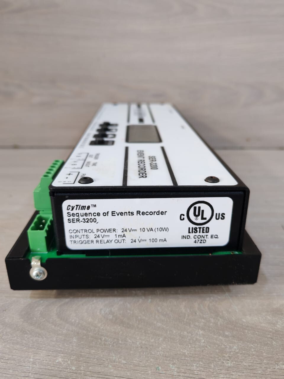 CYBER SCIENCES CYBER SCIENCES SER-3200-PTP CYBER SCIENCES SER-3200-PTP CYTIME EVENT RECORDER H/W VERSION: C2 6