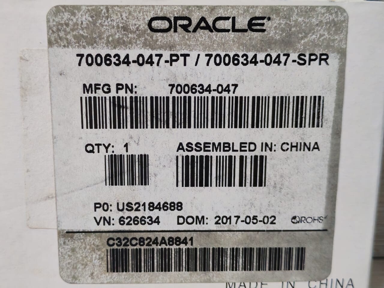 ORACLE 700634-047-PT / 700634-047-SPR ORACLE 700634-047-PT / 700634-047-SPR PRINTER BOARD 6