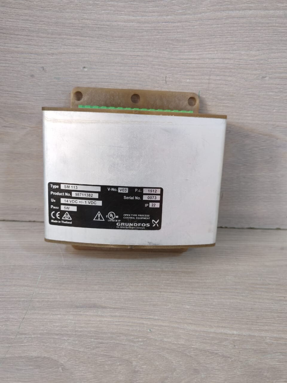 Grundfos 98711382 GRUNDFOS SM 113 SENSOR INTERFACE MODULE 98711382 2