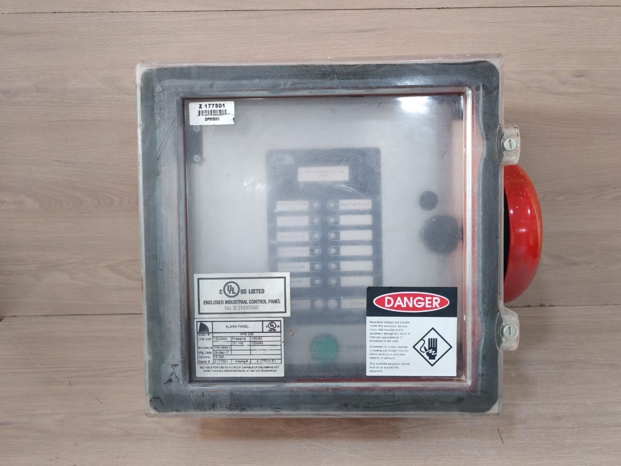 Tornatech APE-240 Alarm Panel Electric Fire Pump-Enclosure Type NEMA 2