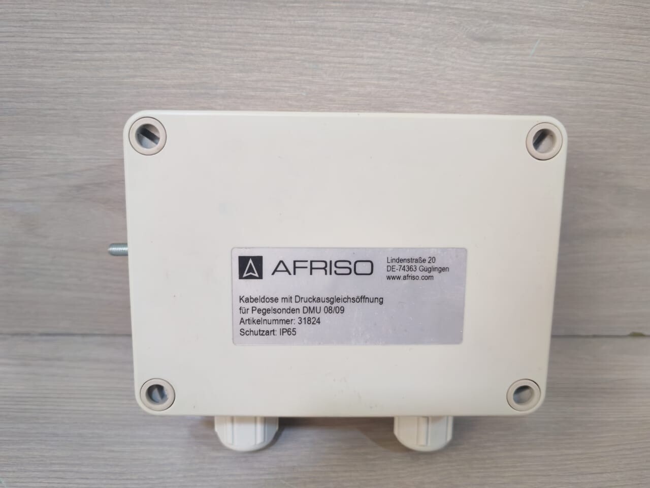 Afriso Cable Socket With Pressure Equalization Opening for DMU 08/09