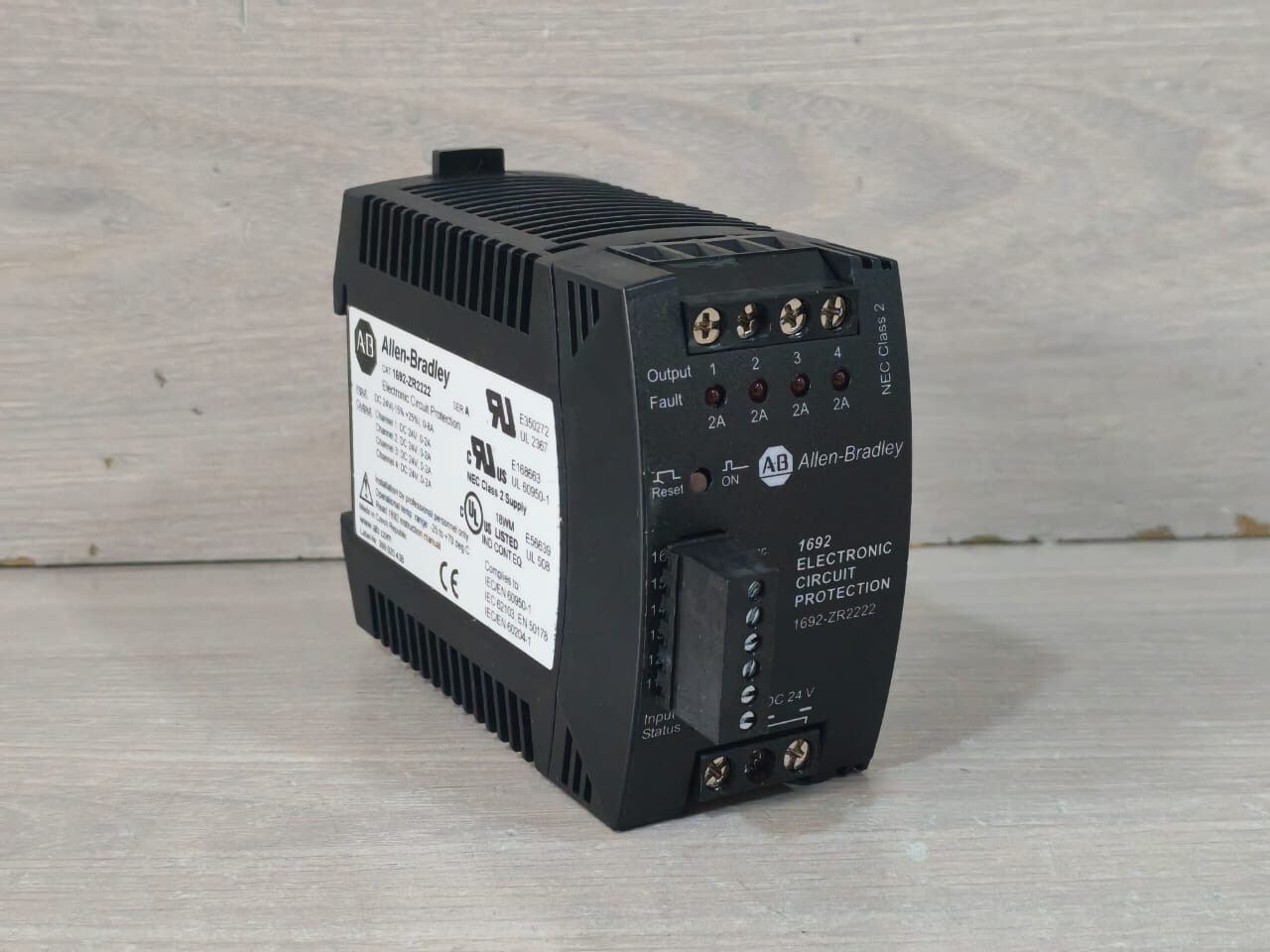 Allen-Bradley 1692-ZR2222 SER.A ALLEN-BRADLEY BULLETIN 1692 1692-ZR2222 SER.A ELECTRIONIC CIRCUIT PROTECTION 24V 5