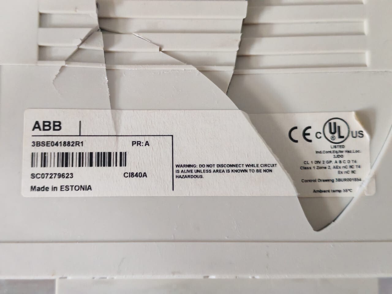 ABB CI840A 3BSE041882R1 PR:A ABB CI840A 3BSE041882R1 PR:A COMMUNICATION INTERFACE MODULE 8