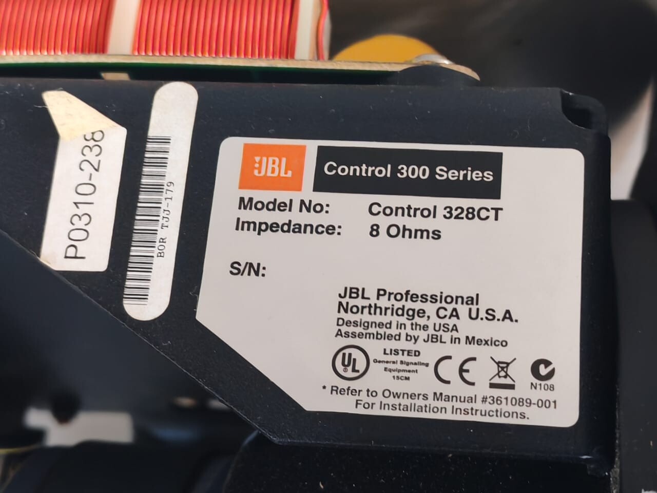 JBL 328CT JBL Control 328CT Ceiling Speaker 3
