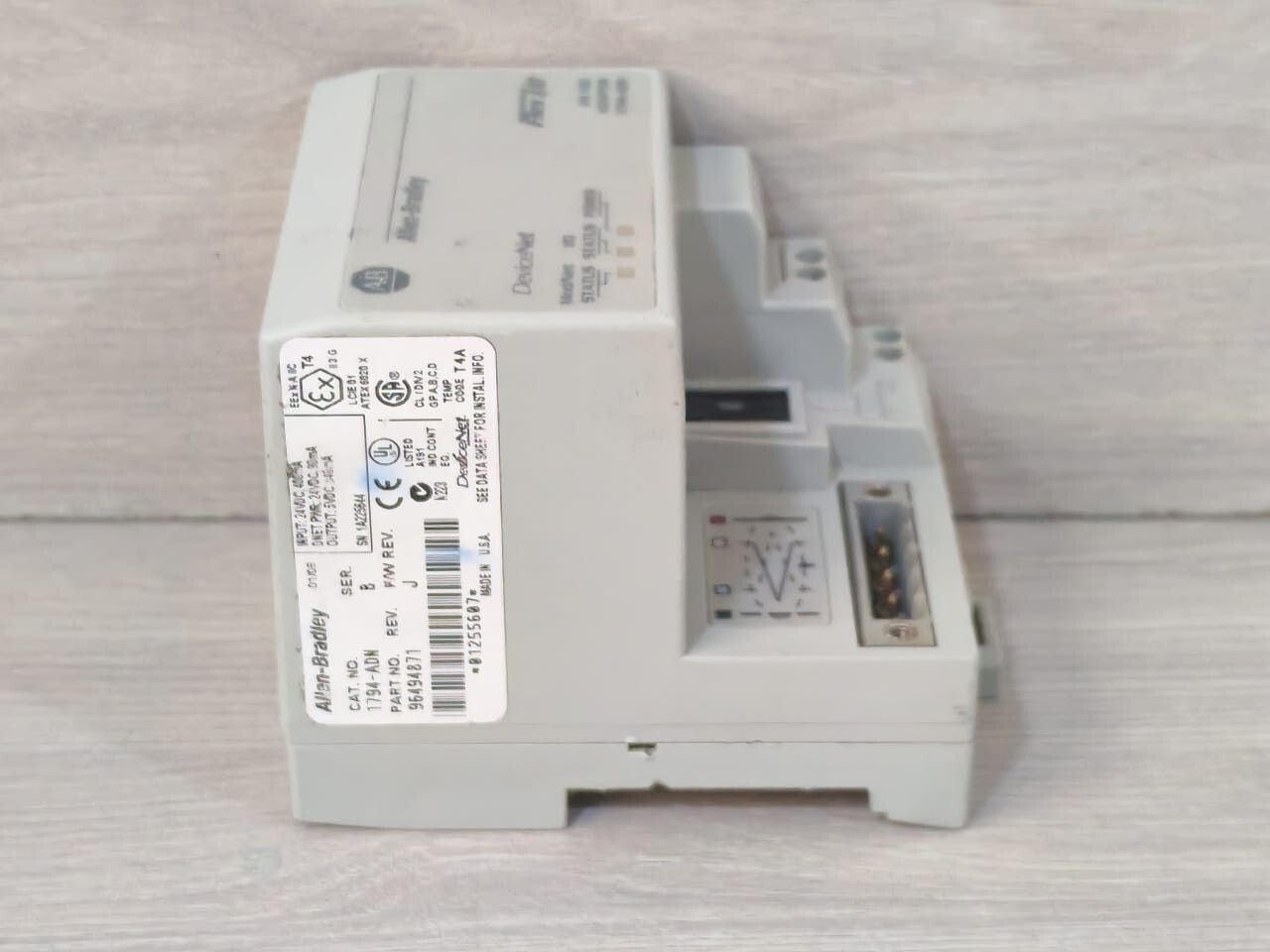 Allen-Bradley 96494871 Allen-Bradley 1794-ADN Ser B Flex I/O 24 DC Adapter 96494871 F/W Rev.J 6