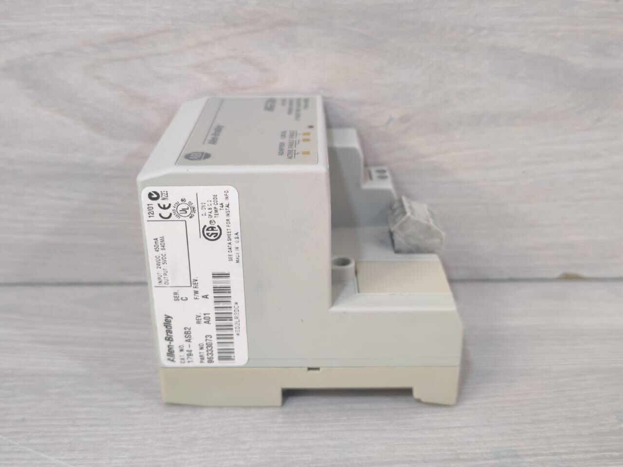 Allen-Bradley 96333073 Allen-Bradley 1794-ASB2 Ser C Flex I/O Power Supply 96333073 Rev.A01 F/W Rev.A 4