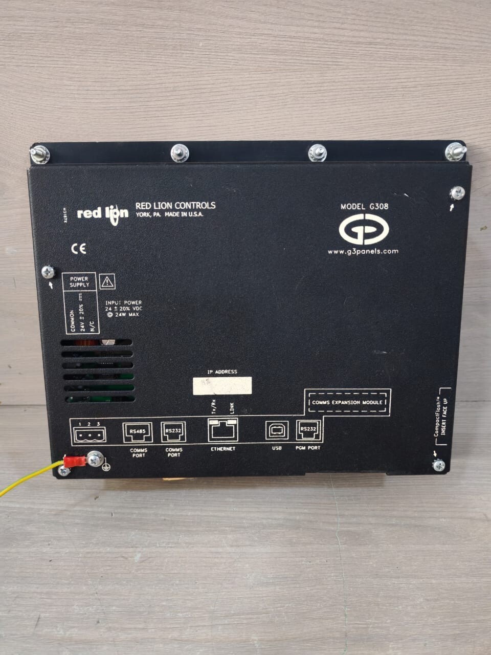 Red Lion Controls G308 RED LION CONTROLS MODEL G308 OPERATOR INTERFACE PANEL 10