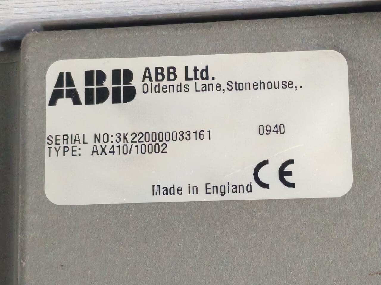 ABB AX410 /10002 ABB AX400 AX410 /10002 Single Channel Transmitter 8