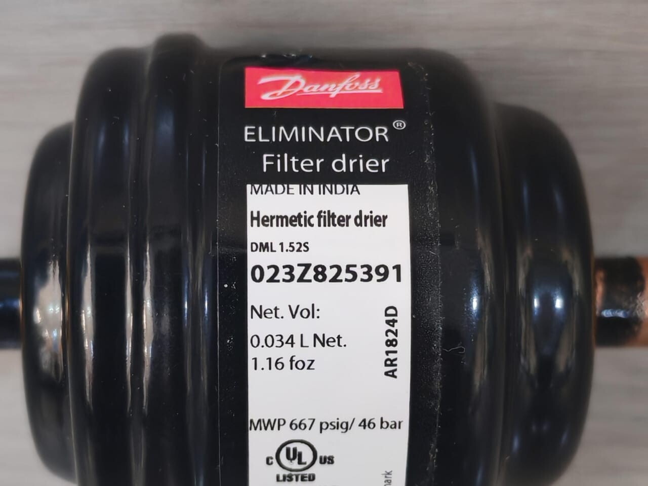 Danfoss DML.152S DANFOSS 023Z825391 DML.152S ELIMINATOR FILTER DRIER 4