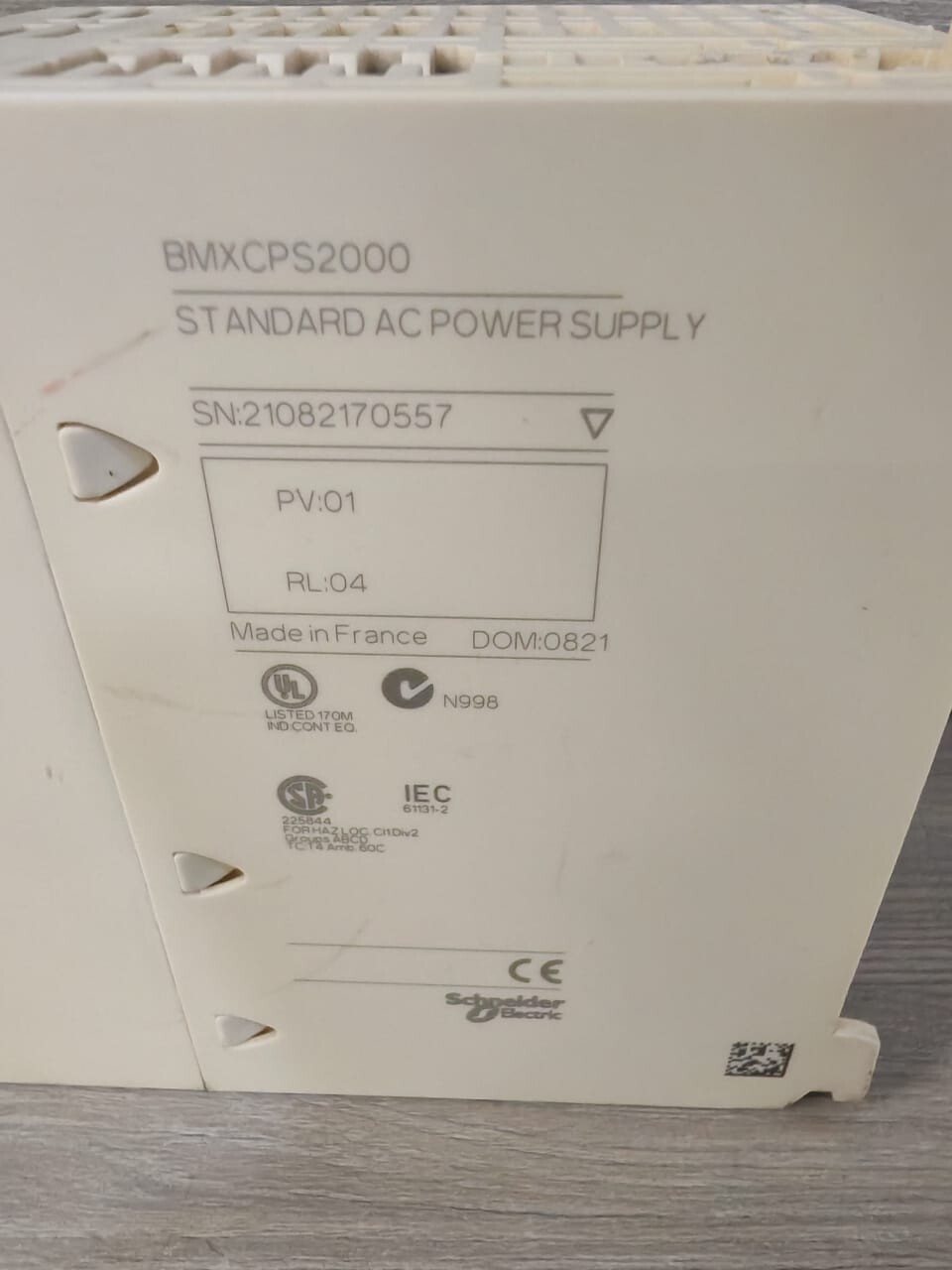 Telemecanique BMXCPS2000 TELEMECANIQUE MODICON M340 BMXCPS2000 STANDARD AC POWER SUPPLY 2