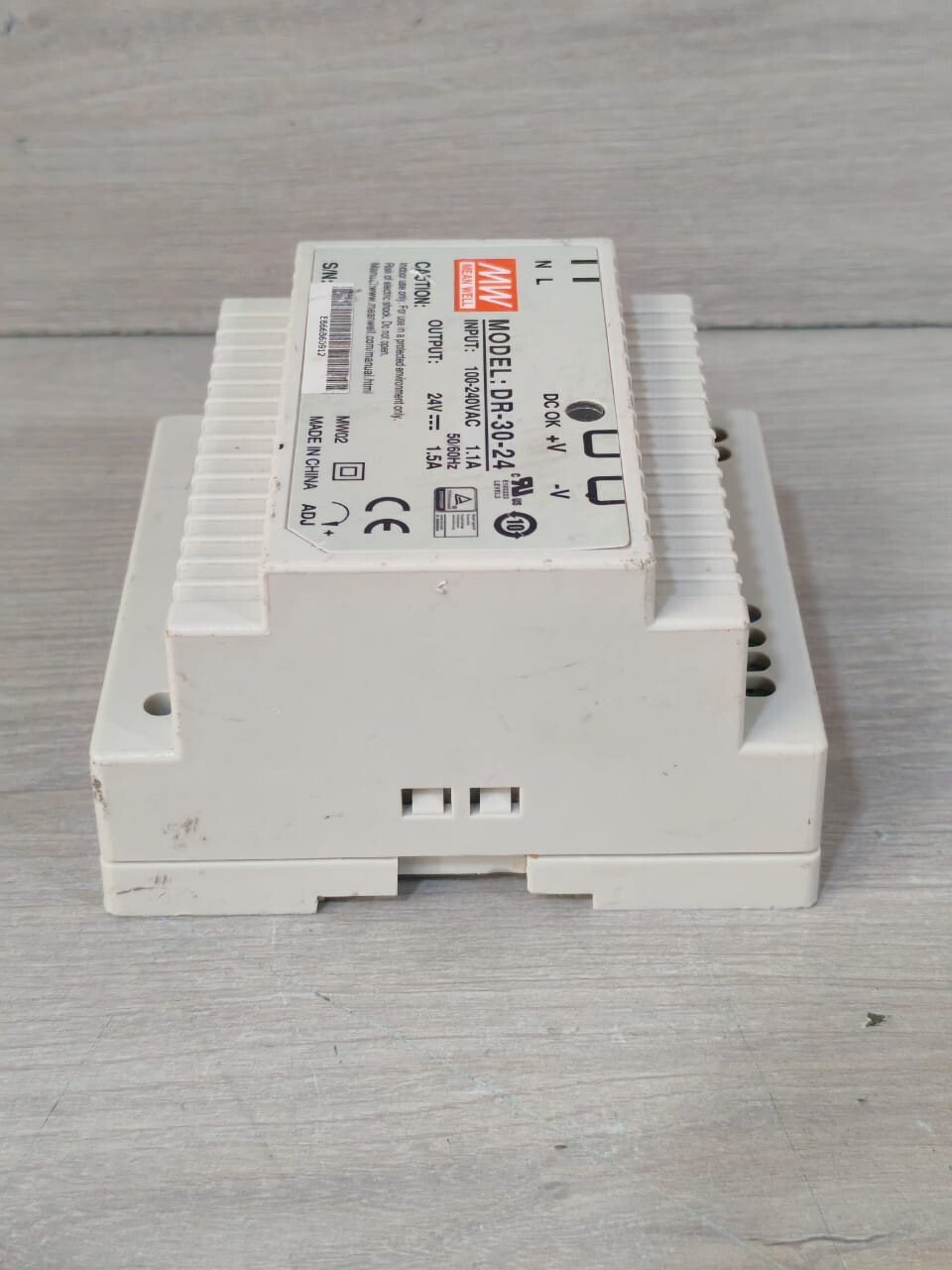 MEAN WELL DR-30-24 MEANWELL DR-30-24 SWITCH POWER SUPPLY 100-240VAC 6