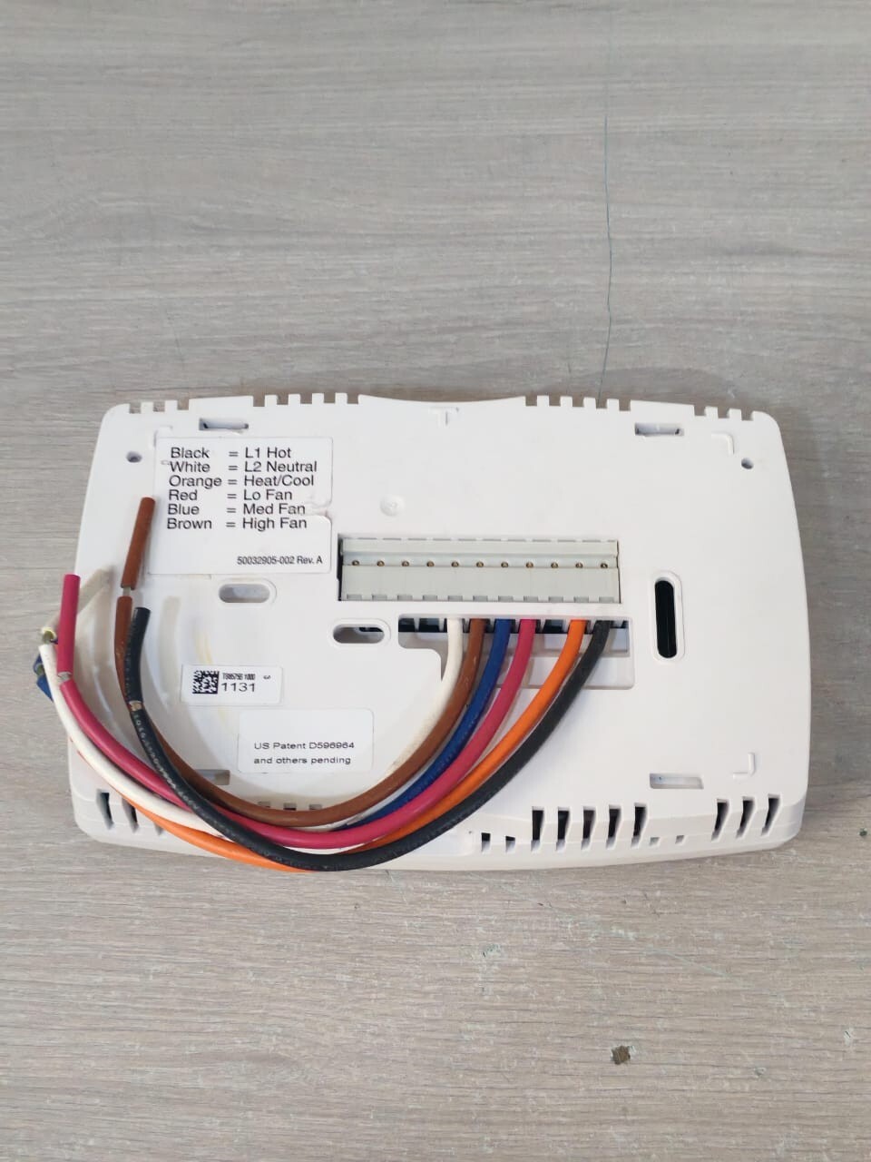 Honeywell 50032905-002 REV.A HONEYWELL TB6575B1000 3 50032905-002 REV.A SPEED FAN CONTROL THERMOSTAT 9