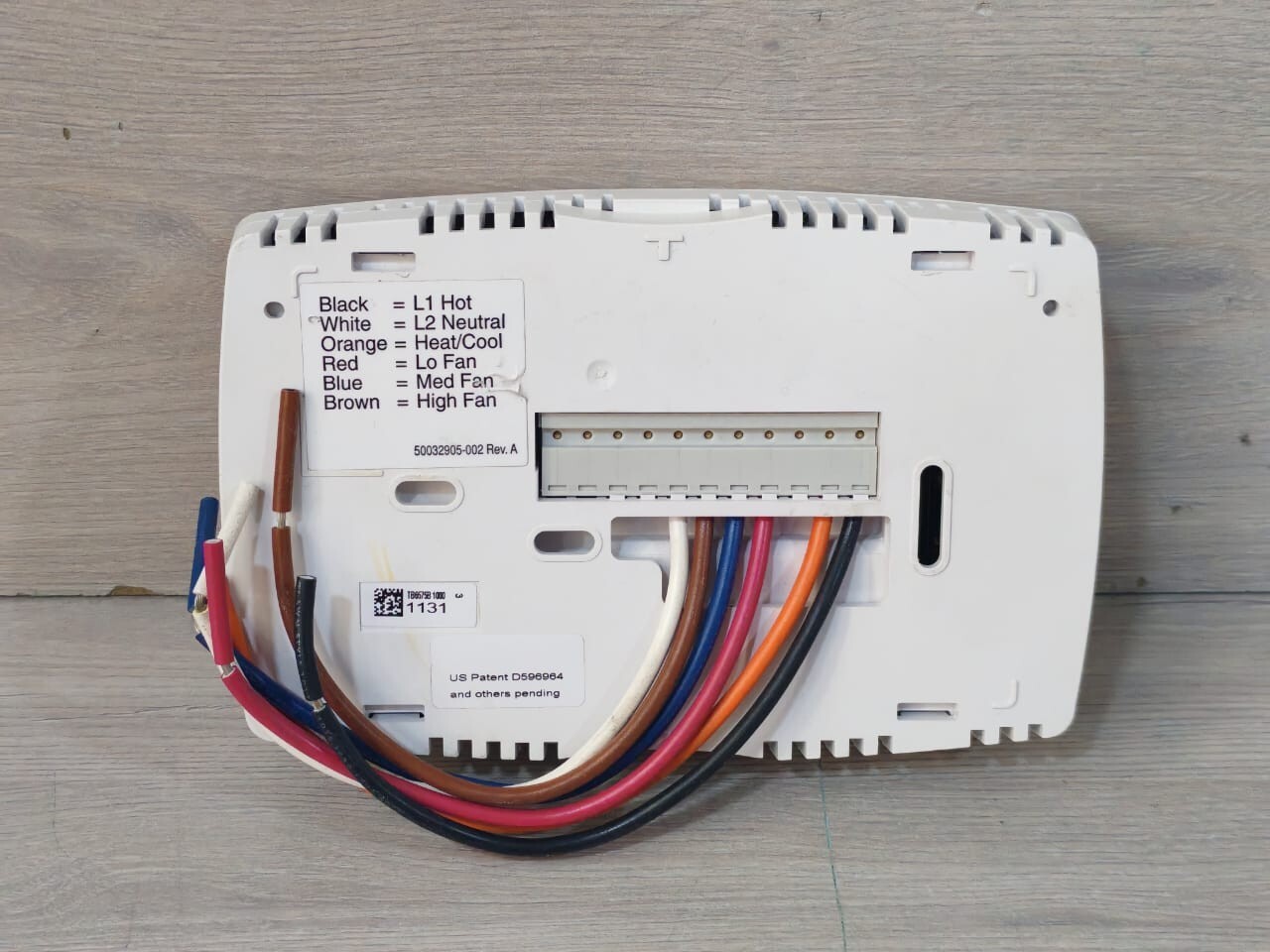 Honeywell 50032905-002 REV.A HONEYWELL TB6575B1000 3 50032905-002 REV.A SPEED FAN CONTROL THERMOSTAT 10