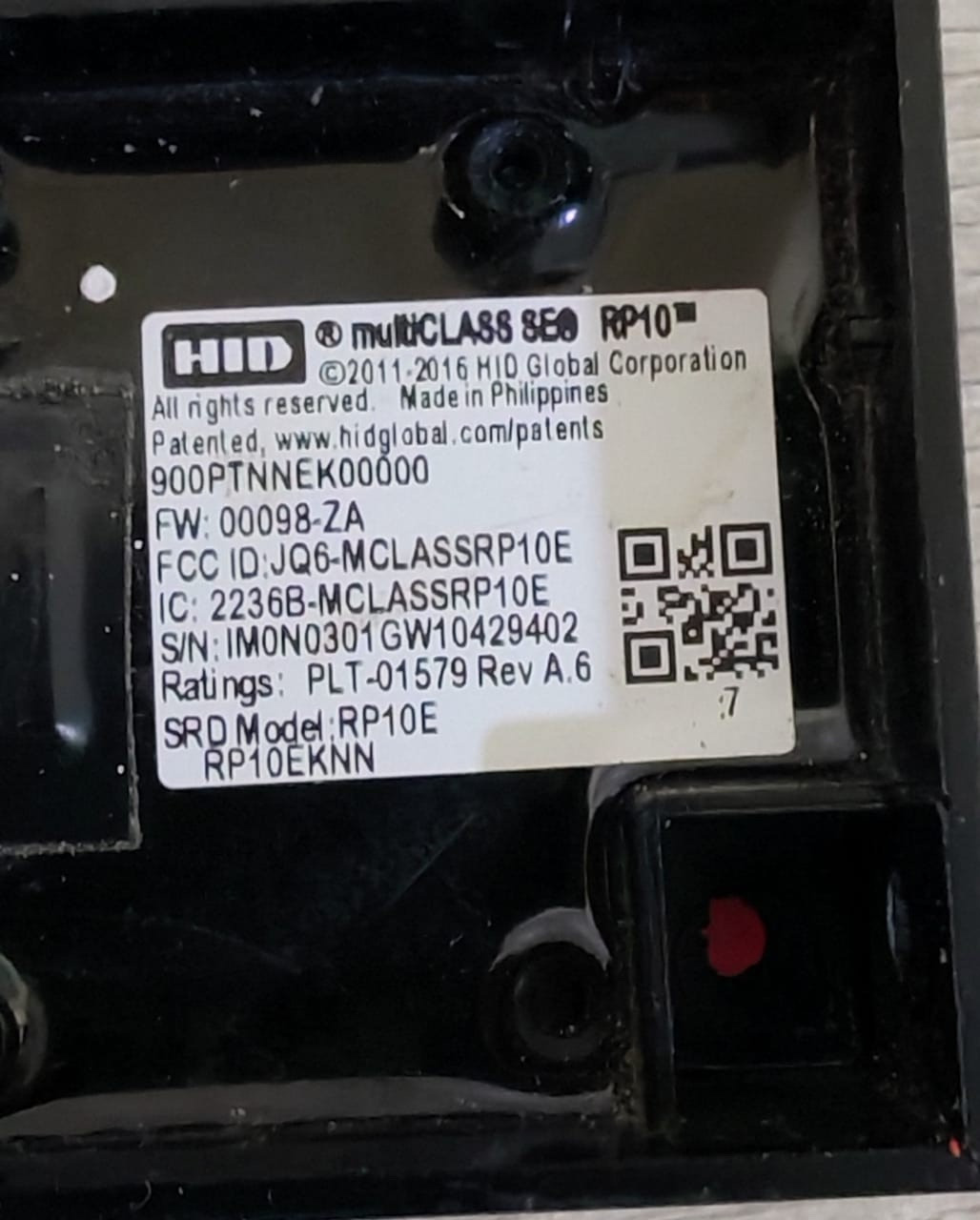 HID 900PTNNEK00000 HID multiClass SE RP10 900PTNNEK00000 FW:00098-ZA Access control Card Reader 2