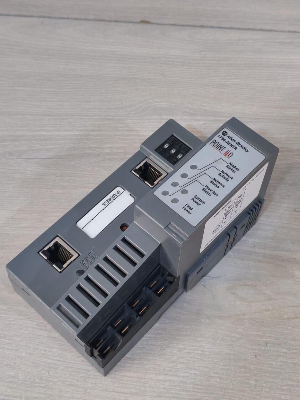 Allen-Bradley 1734-AENTR SER.C FW:7.011 ALLEN-BRADLEY 1734-AENTR SER.C FW:7.011 ETHERNET ADAPTER MODULE- W/ BROKEN PART 4