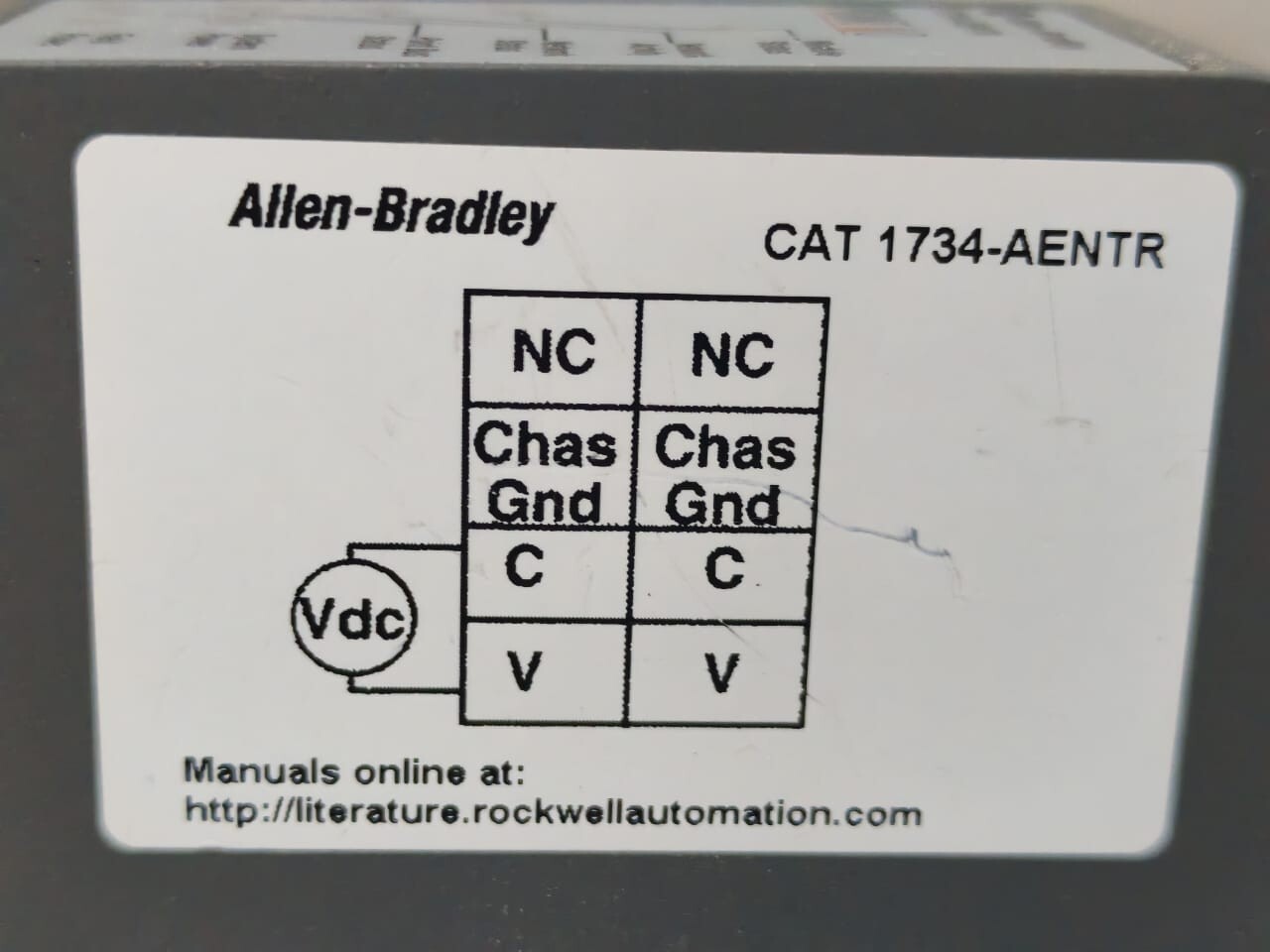 Allen-Bradley 1734-AENTR SER.C FW:7.011 ALLEN-BRADLEY 1734-AENTR SER.C FW:7.011 ETHERNET ADAPTER MODULE- W/ BROKEN PART 5