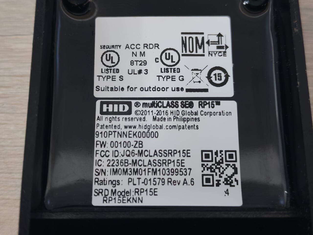 HID 910PTNNEK00000 FW;0010-ZB HID MULTICLASS SE RP15 910PTNNEK00000 FW;0010-ZB SMART CARD READER 7