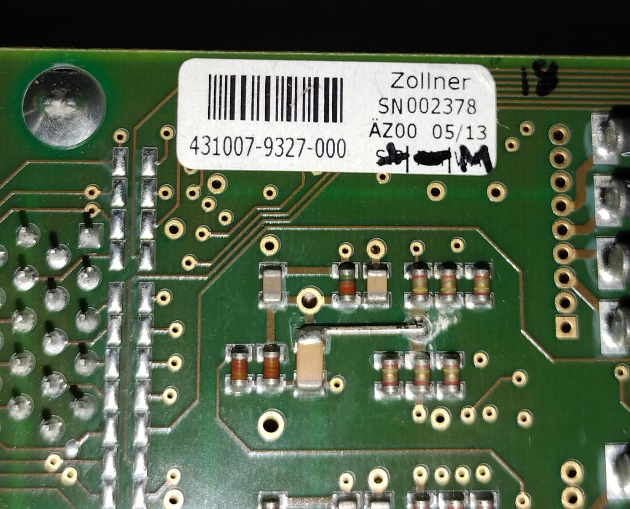 ZEISS G:431007-9307 ZOLLNER SN002378 ZEISS G:431007-9307 ZOLLNER SN002378 PRINTED CIRCUIT BOARD 7