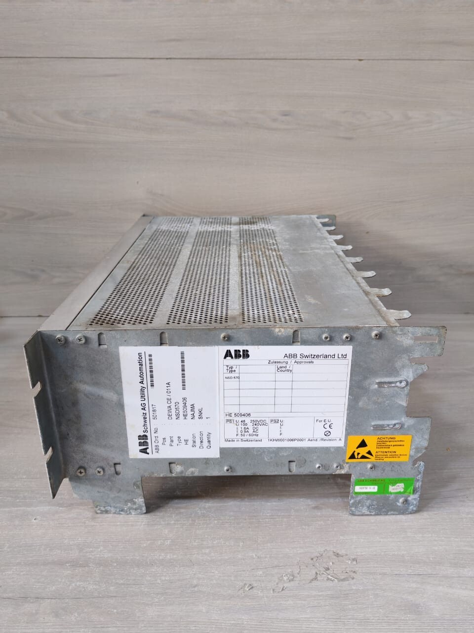 ABB 1KHW000600R001 ABB NSD570 1KHW000600R001 TELEPROTECTION EQUIPMENT -TRIED & TESTED 9