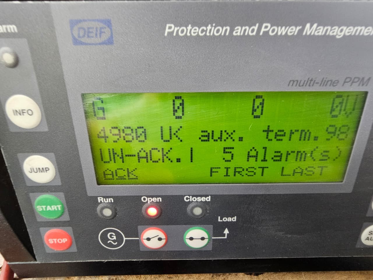 DEIF PPM-3 DEIF PPM-3 DG Protection and Power Management 250VAC 5