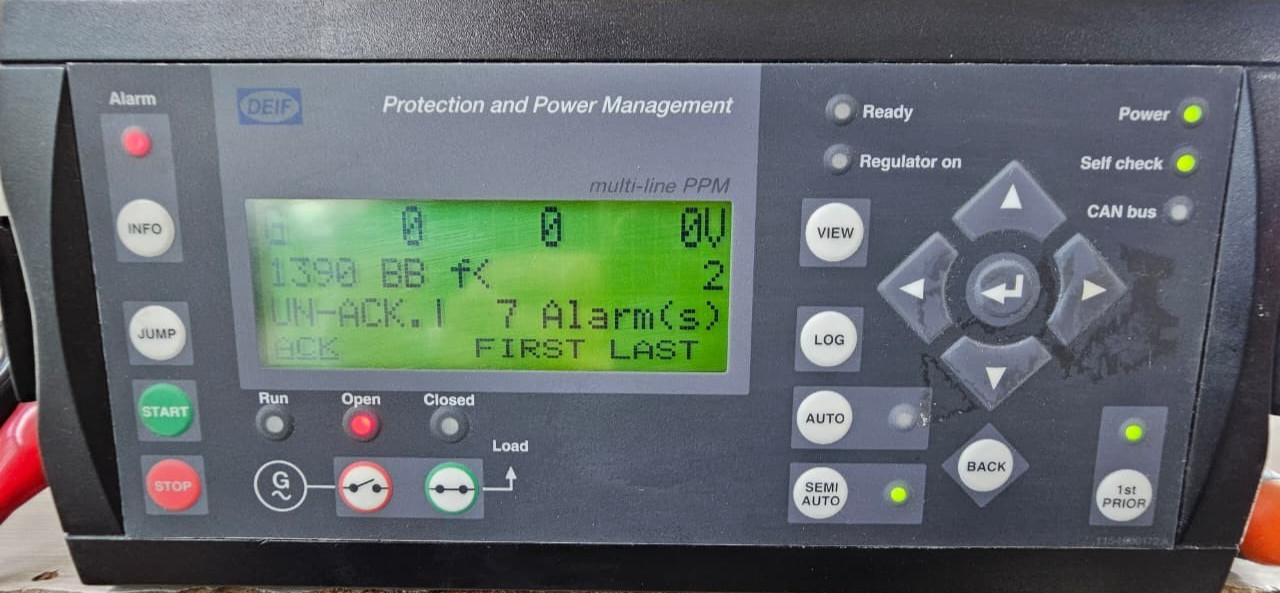 DEIF PPM-3 DG Protection and Power Management 250VAC - TRIED & TESTED