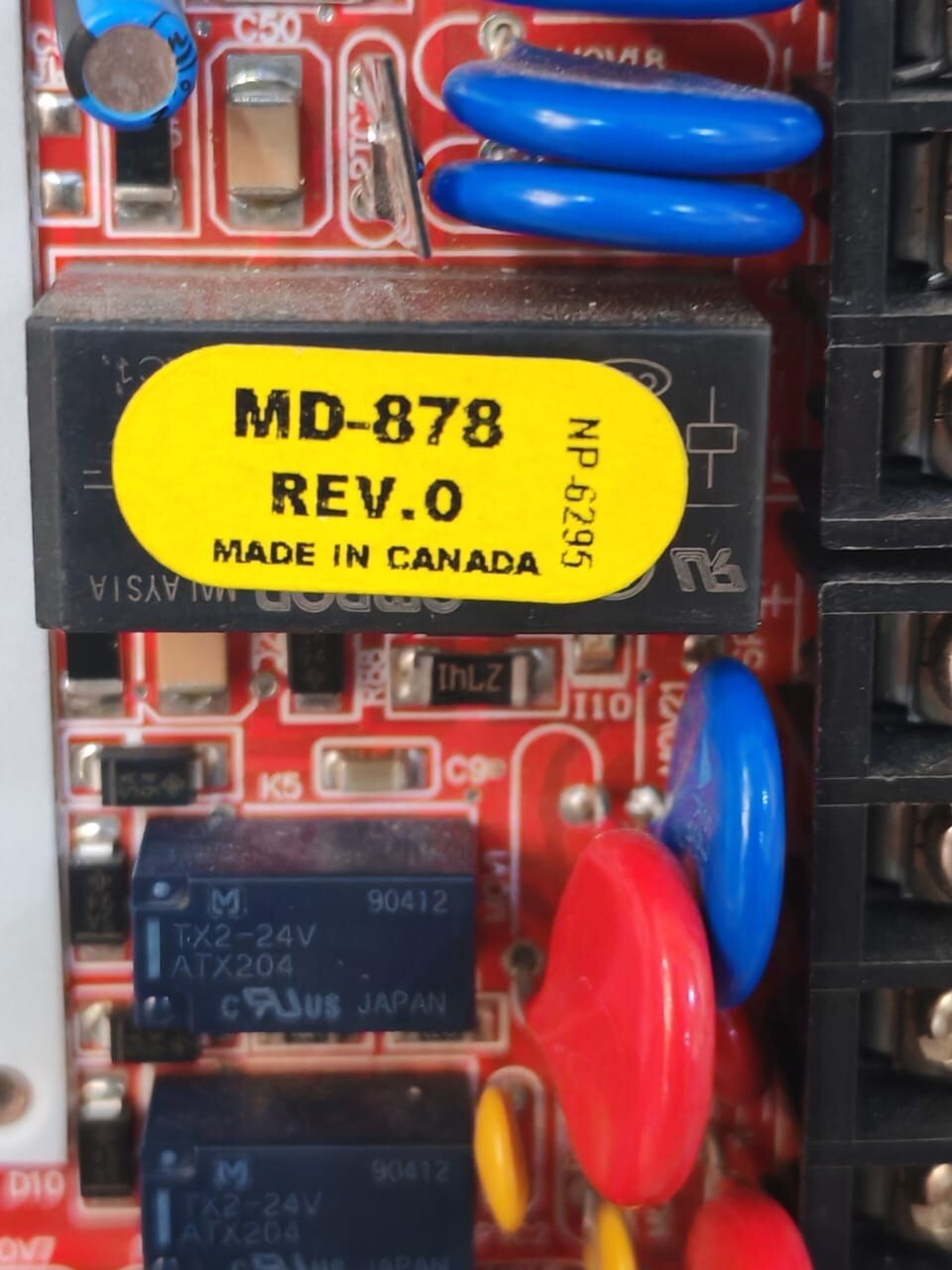 Mircom MD-1210 Rev.A / NP-7685 Rev.01 Mircom NP-6109 R.4 FIRE ALARM SUB-ASSEMBLY 3PBL WITH MD-1210 4